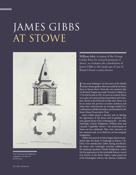 James Gibbs at Stowe