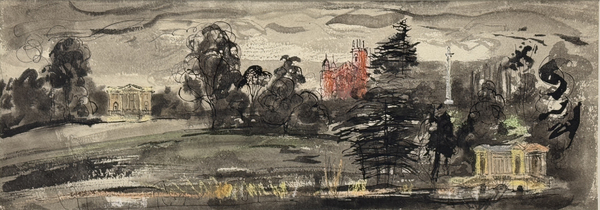 Watercolour of Stowe Landscape