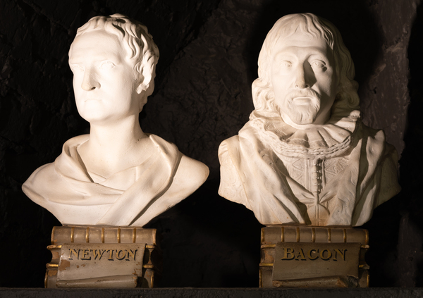 Pair of Busts of Bacon and Newton